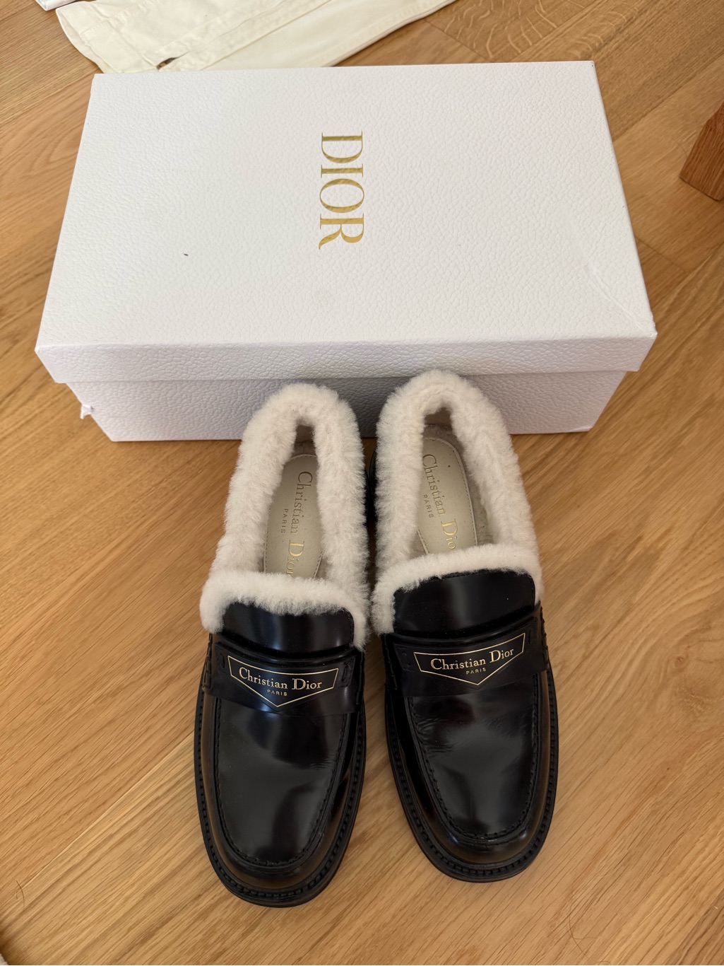 Dior Shearling Loafers